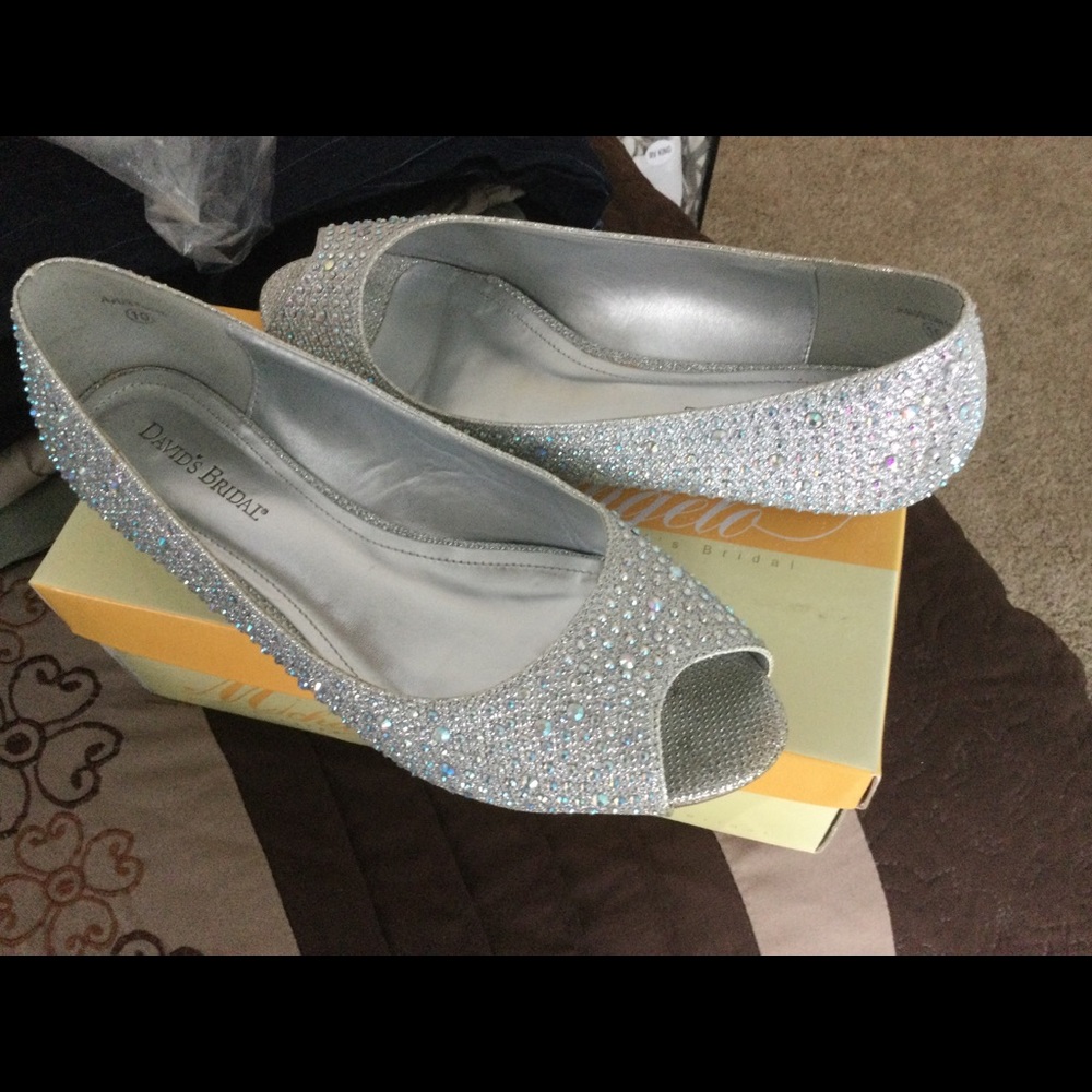 Dress shoes, flat, sparkly